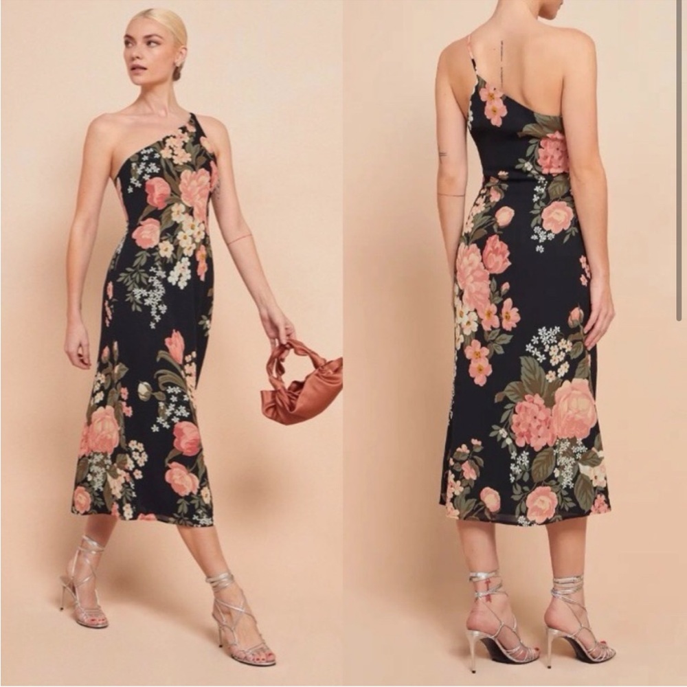 Reformation Eastside One Shoulder Midi Dress 4